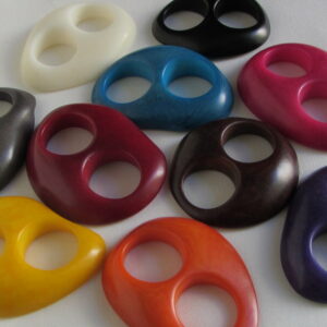 ivoire végétal tagua slice deux trous