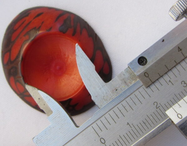 Perle de Tagua en forme d'une pièce plate. Ivoire végétal – Image 8