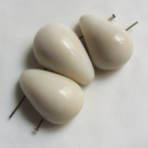 ivoire végétal tagua grande goutte percée