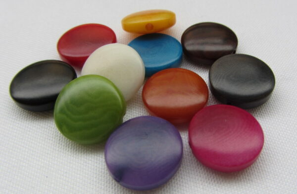 Pastille de Tagua de 20 millimètres. Ivoire végétal – Image 3