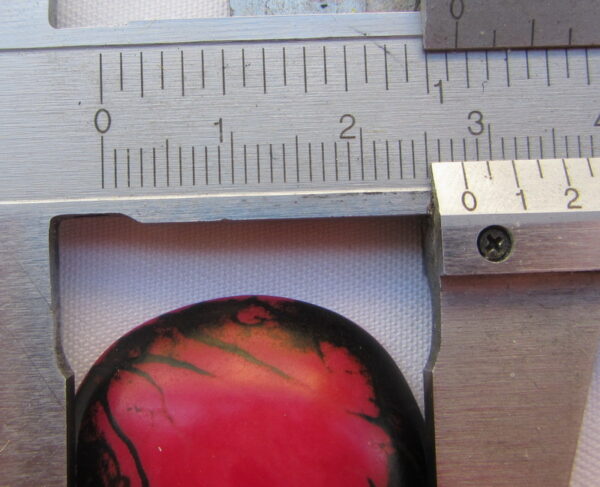 Cabochon zébré en Tagua. Ivoire végétal – Image 4