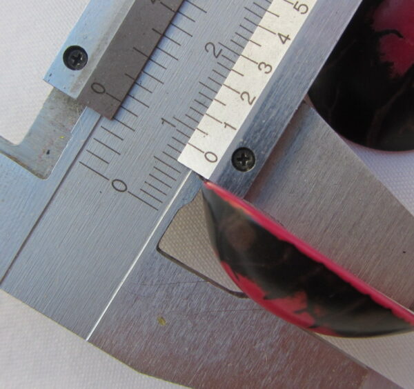 Cabochon zébré en Tagua. Ivoire végétal – Image 6