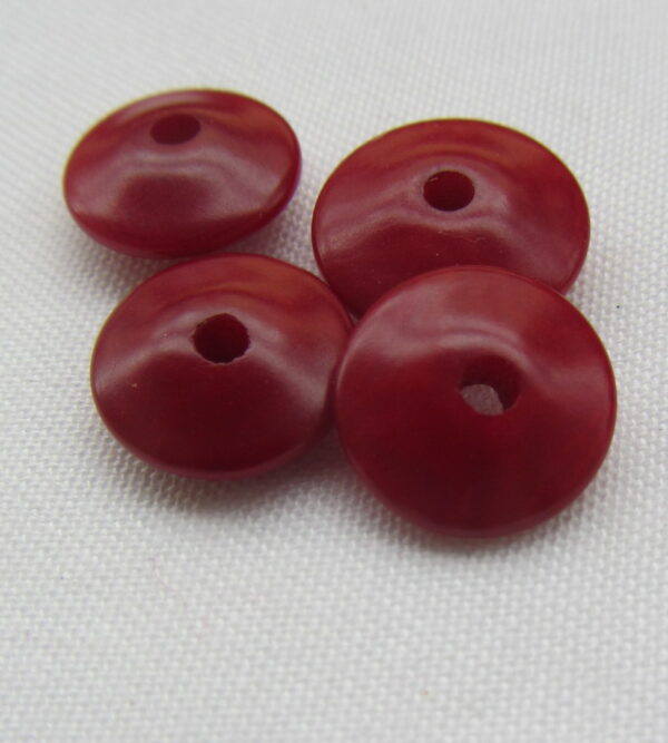 Pastille de Tagua en forme de soucoupe de 13 millimètres. Ivoire végétal – Image 5