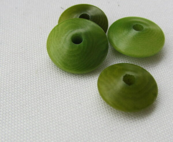 Pastille de Tagua en forme de soucoupe de 13 millimètres. Ivoire végétal – Image 6