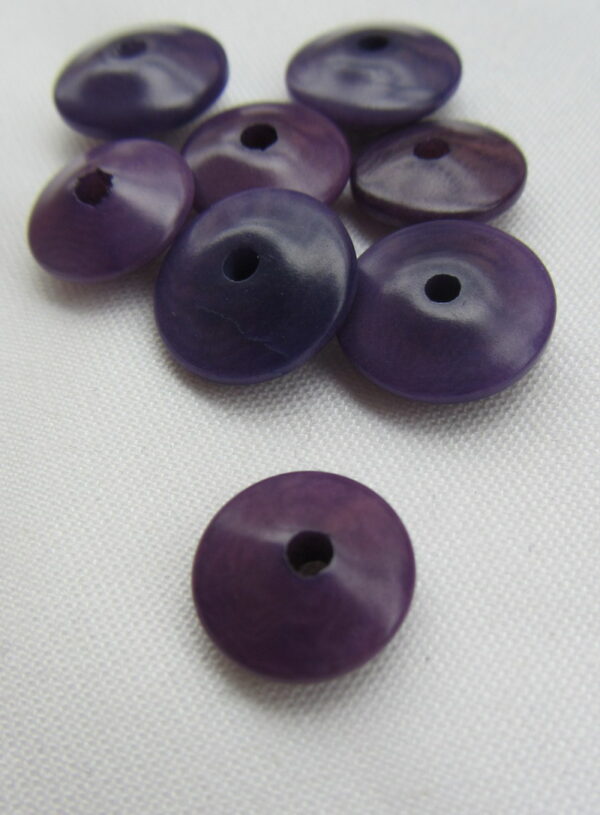 Pastille de Tagua en forme de soucoupe de 13 millimètres. Ivoire végétal – Image 8