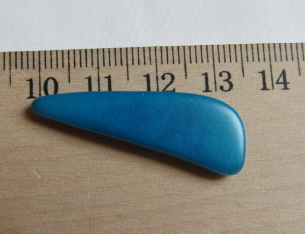 Perle goutte allongée. Ivoire végétal – Image 3