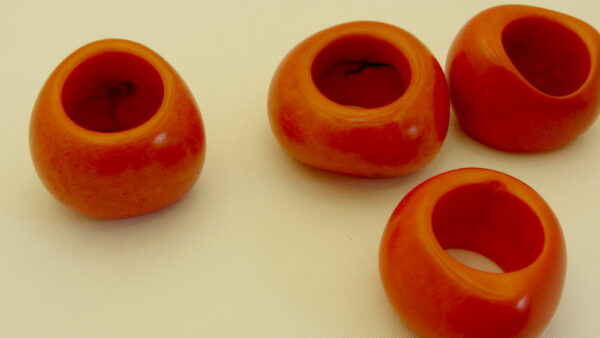 Très grand anneau de Tagua. Ivoire végétal – Image 8